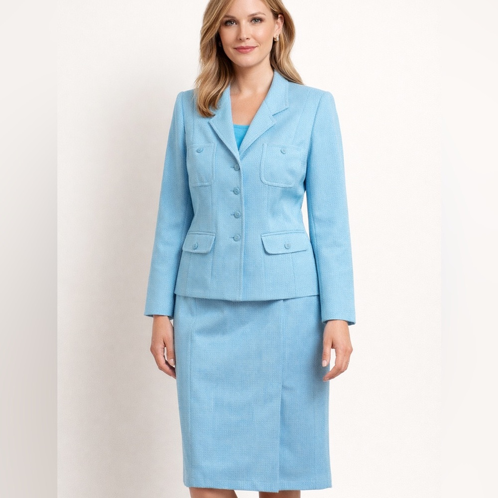 Sag Harbor skirt suit Blue